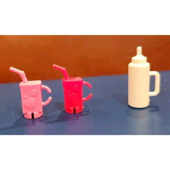 Fashion Doll Accessories Juice Boxes Baby Bottle Replacement Pieces - Picture 1 of 7